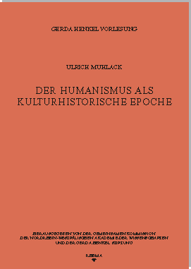 Umschlag Muhlack - Der Humanismus